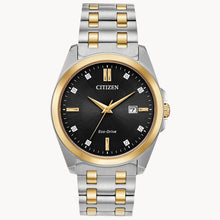Load image into Gallery viewer, Stainless Steel Yellow and White Tone Citizen Eco-Drive Corso Watch
