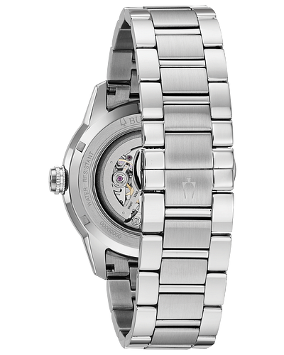 Bulova Jewelers Stainless Steel Turgeon Watch Swiss Automatic – Mechanical