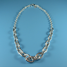 Load image into Gallery viewer, Ladies Dobbs Sterling Silver Rhodium Plated Necklace
