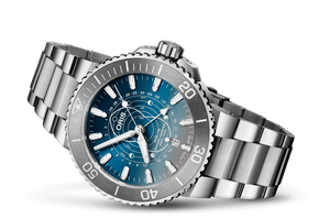 Oris Stainless Steel Dat Watt Limited Edition Aquis Watch (43.5 mm)
