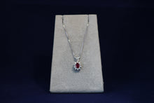 Load image into Gallery viewer, Platinum Ruby and Diamond Pendant
