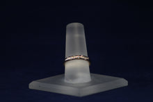 Load image into Gallery viewer, 14k Rose Gold Bezel Set Diamond Wedding Band
