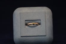 Load image into Gallery viewer, 14k Rose Gold Bezel Set Diamond Wedding Band
