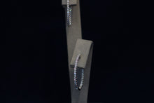 Load image into Gallery viewer, 14k White Gold Diamond Inside Outside Earrings
