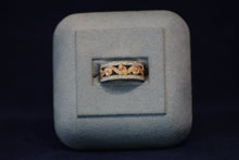 Load image into Gallery viewer, Two Tone White Gold and Rose Gold Fancy Diamond Ring
