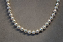 Load image into Gallery viewer, 18 Inch 7.5mm Japanese Akoya Pearl Strand with White Gold Clasp
