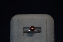 Load image into Gallery viewer, 14k White Gold Garnet Ring
