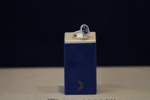 Load image into Gallery viewer, 18k White Gold Shaped Tanzanite and Diamond Ring
