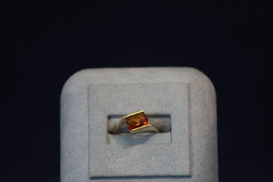 14k Yellow Gold Citrine Ring