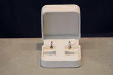 Load image into Gallery viewer, Sterling Silver Single Yellow Gold Ball Earrings
