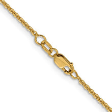 Load image into Gallery viewer, 14k Yellow Gold 1.7mm 18&quot; Flat Cable Chain
