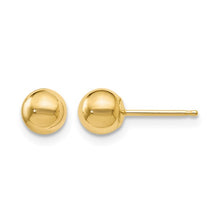 Load image into Gallery viewer, 14k Yellow Gold Polished Ball Post Earrings
