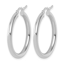 Load image into Gallery viewer, 14k White Gold Polished Hoop Earrings
