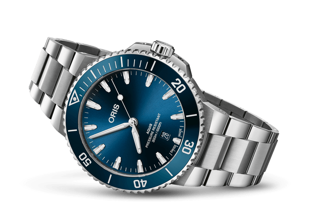 Oris Automatic Aquis Date Watch Blue