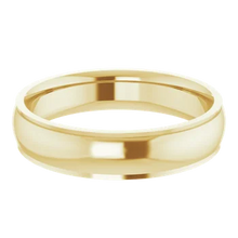 Load image into Gallery viewer, 14k Yellow Gold Stepped Edge Comfort Fit Wedding Band
