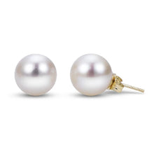Load image into Gallery viewer, 14k Gold A Quality Freshwater Pearl Stud Earrings
