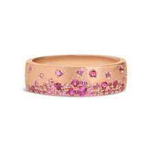 Load image into Gallery viewer, 14k Rose Gold Ruby and Pink Sapphire Confetti Ring
