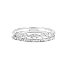 Load image into Gallery viewer, 14k White Gold Diamond Crown Ring
