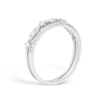 Load image into Gallery viewer, 14k White Gold Diamond Crown Ring
