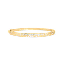 Load image into Gallery viewer, 14k Yellow Gold Diamond Confetti Bangle
