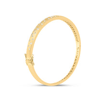 Load image into Gallery viewer, 14k Yellow Gold Diamond Confetti Bangle
