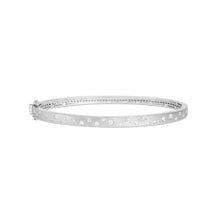 Load image into Gallery viewer, 14k White Gold Diamond Confetti Bangle
