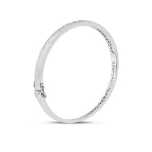 Load image into Gallery viewer, 14k White Gold Diamond Confetti Bangle
