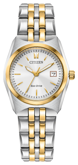 Ladies Two-Tone Stainless Steel Citizen Eco-Drive Corso Watch