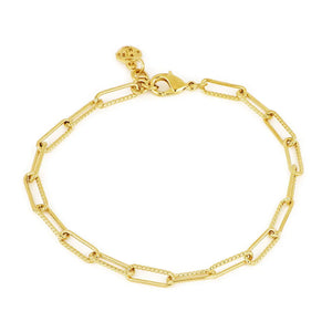 John Medeiros Diamante Yellow Link 8" Bracelet.