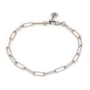 John Medeiros Diamante White Link 8" Bracelet.