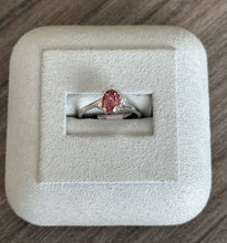 Load image into Gallery viewer, 14k White Gold Light Pink Tourmaline Diamond Ring
