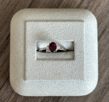 Load image into Gallery viewer, 14k White Gold Rhodalite Garnet and Diamond Ring
