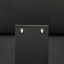 Load image into Gallery viewer, 14k White Gold Diamond Marquise Stud Earrings
