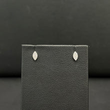 Load image into Gallery viewer, 14k White Gold Diamond Marquise Stud Earrings
