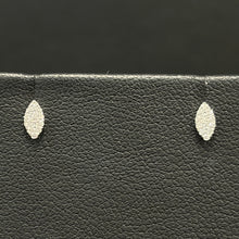 Load image into Gallery viewer, 14k White Gold Diamond Marquise Stud Earrings
