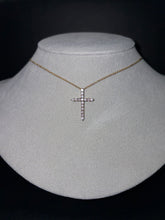 Load image into Gallery viewer, 14k Yellow Gold 3/4 CTW Diamond Cross Necklace
