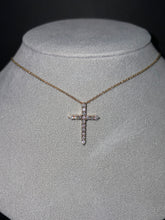 Load image into Gallery viewer, 14k Yellow Gold 3/4 CTW Diamond Cross Necklace
