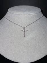 Load image into Gallery viewer, 14k White Gold 1/2 CTW Diamond Cross Necklace
