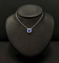 Load image into Gallery viewer, 14k White Gold Tanzanite &amp; Diamond Necklace
