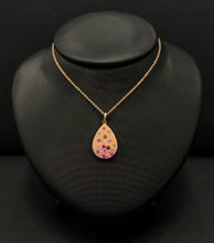 Load image into Gallery viewer, 14k Rose Gold Pink Sapphire, Ruby and Diamond Necklace
