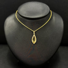 Load image into Gallery viewer, 14k Yellow Gold Citrine &amp; Diamond Necklace
