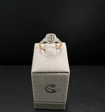 Load image into Gallery viewer, 14k Rose Gold Chocolate &amp; White Diamond Ring
