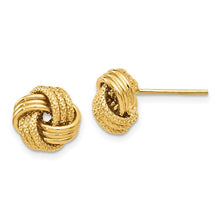 Load image into Gallery viewer, 14k Yellow Gold Love Knot Earrings
