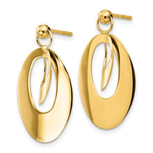 Load image into Gallery viewer, 14k Yellow Gold Oval Post Earrings
