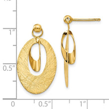 Load image into Gallery viewer, 14k Yellow Gold Oval Post Earrings
