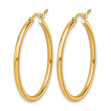 Load image into Gallery viewer, 14k Yellow Gold Polished Hoop Earrings
