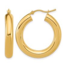 Load image into Gallery viewer, 14k Yellow Gold Polished Hoop Earrings
