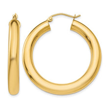 Load image into Gallery viewer, 14k Yellow Gold Polished Hoop Earrings
