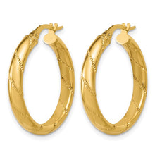 Load image into Gallery viewer, 14k Yellow Gold Medium Round Hoop Earrings
