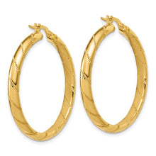 Load image into Gallery viewer, 14k Yellow Gold Large Round Hoop Earrings
